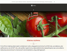 Tablet Screenshot of primacatering.com.pl